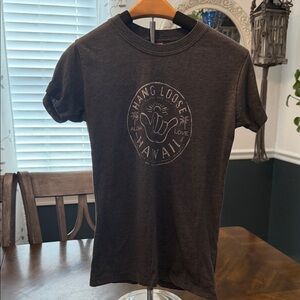 Hang Loose Hawaii Women's Charcoal Tee